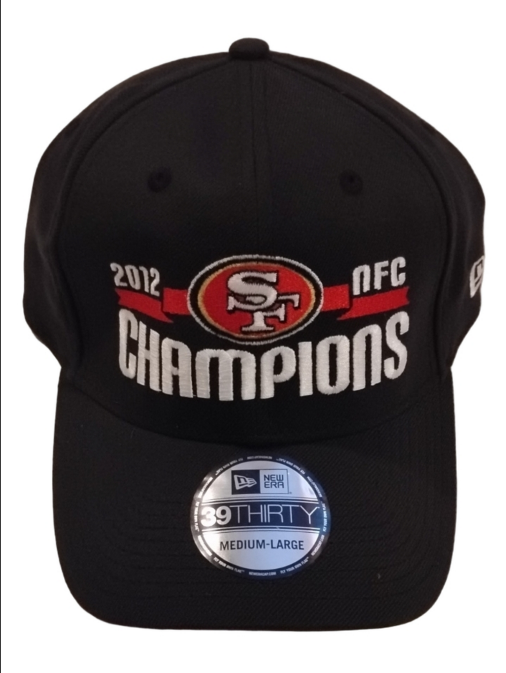 New Era Black 2012 NFC Champions SF 49ers Cap